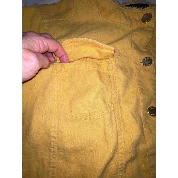 Ellen Tracy Linen Blend Jacket - Women's Size‎ 1X - Warm Gold Color - Picture 4 of 9